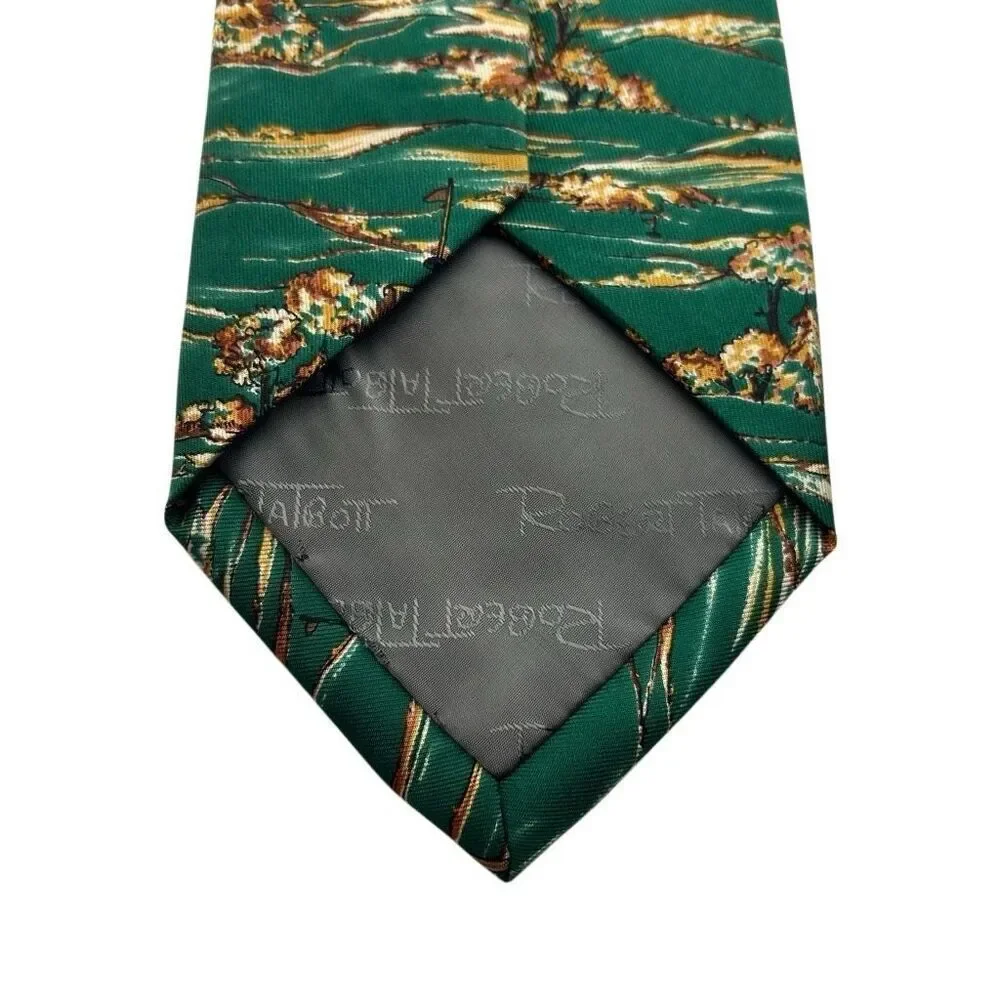 Robert Talbott For Franklin's Golf Silk Necktie Tie